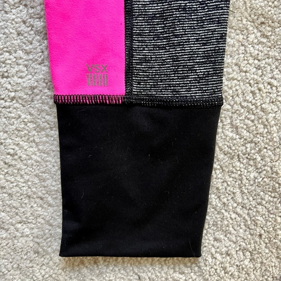 Victorias Secret 2-piece Set Sport Active Tank Top Push-up Bra Leggings Pink XS - Picture 10 of 10